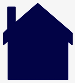 Navy Blue House Svg Clip Arts - Home Clipart Dark Blue, HD Png Download, Transparent PNG