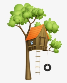 Cute Tree House Clipart , Png Download - Treehouse Clipart Png, Transparent Png, Transparent PNG