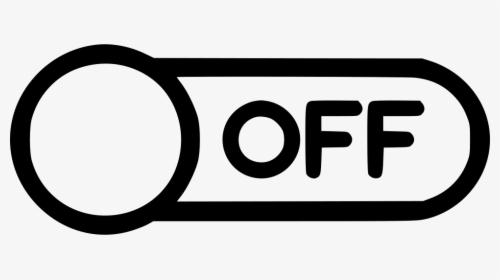 Button Switch Power Option Control Lever Off - Power Switch Off Transparent, HD Png Download, Transparent PNG