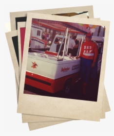 Polaroid Of Bud Man And Budweiser Stand In The 80s - Polaroid Png 80's, Transparent Png, Transparent PNG