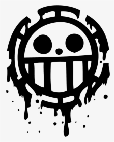 Pirate Flag - One Piece Trafalgar Law Logo, HD Png Download, Transparent PNG