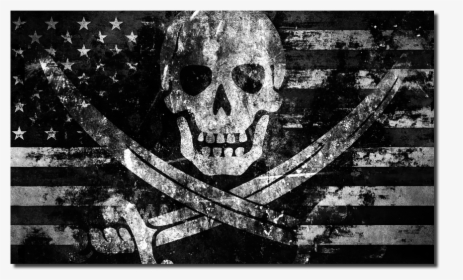 American Flag With Pirate, HD Png Download, Transparent PNG