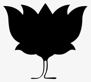 Bjp Symbol Black & White Png Image Free Download Searchpng - Bharatiya Janata Party, Transparent Png, Transparent PNG