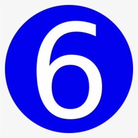 Blue Number 6 Clipart - Blue 6 Clipart, HD Png Download, Transparent PNG