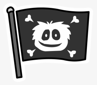 Jolly Roger Flag Pin - Club Penguin Pins, HD Png Download, Transparent PNG