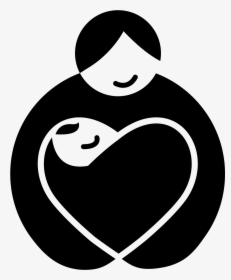 Mother Vector Dan Baby Black And White Logo Hd Png Download Transparent Png Image Pngitem