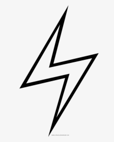 Lightning Bolt Coloring Page - Harry Potter Lightning Bolt Color Page, HD Png Download, Transparent PNG
