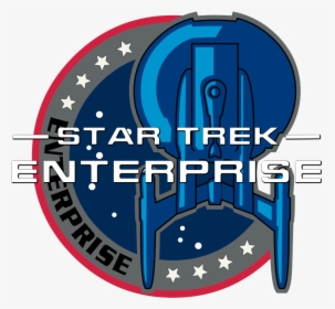 Star Trek Enterprise Patch Title - Enterprise Star Trek Png Logo, Transparent Png, Transparent PNG