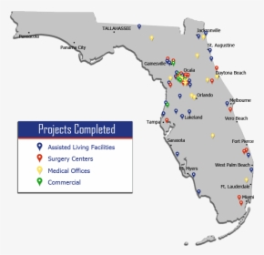 Florida Map Complete, HD Png Download, Transparent PNG