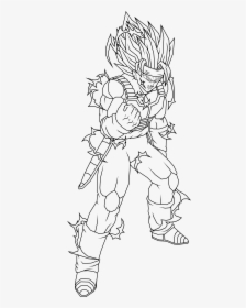 Bardock Coloring Pages 141 - Dragon Ball Z Bardock Coloring Pages, HD Png Download, Transparent PNG