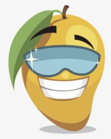Cartoon Clip Art Glasses - Mango Fruit With Glasses, HD Png Download ,  Transparent Png Image - PNGitem