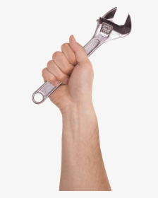 Hand Holding Wrench Png, Transparent Png, Transparent PNG