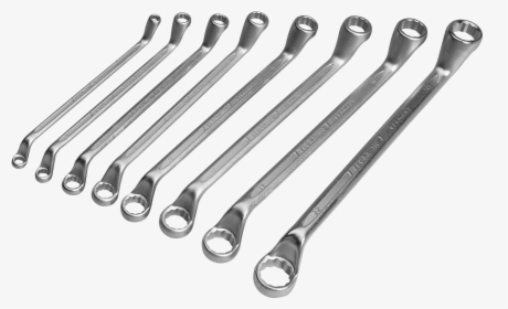 Double Ended Ring Spanner Set , Png Download - Ring Spanners, Transparent Png, Transparent PNG