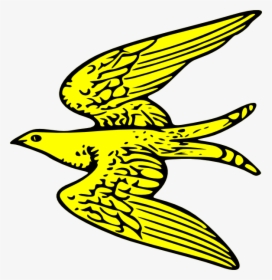 Flying Yellow Bird Svg Clip Arts - Yellow Bird Flying Clipart, HD Png Download, Transparent PNG