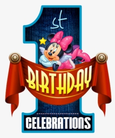 1st Birthday Celebrations Png Logo Free Downloads - 1st Happy Birthday Png, Transparent Png, Transparent PNG