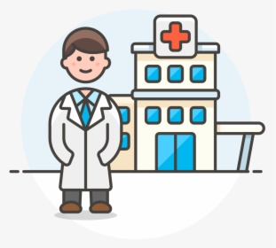 Doctor Hospital Icon - Doctor In The Hospital Clipart, HD Png Download, Transparent PNG