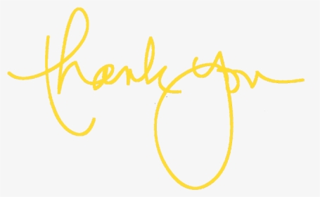 Picture - Thank You Yellow Png, Transparent Png, Transparent PNG