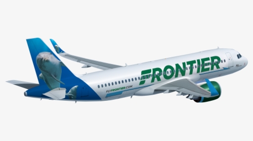 Frontier A320 Mia-dolphin - Frontier Airlines Aircraft Png, Transparent Png, Transparent PNG