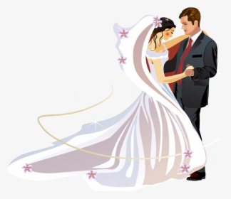 Weddings Clip Art Pinterest - Bride And Groom Clipart Png, Transparent Png, Transparent PNG