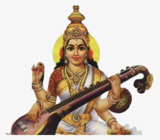 Saraswati Images With White Background, HD Png Download, Transparent PNG