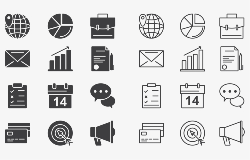 Transparent Business Icons Png - Business Icon Vector Png, Png Download, Transparent PNG