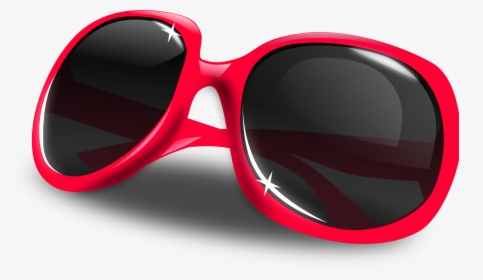 Sun Glasses, Glasses, Dark, Red, Sunglasses, Glass - Sunglasses Clipart, HD Png Download, Transparent PNG