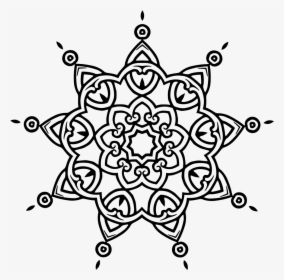 Rangoli Black And White, HD Png Download, Transparent PNG