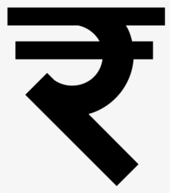 Rupee Symbol White Png, Transparent Png, Transparent PNG