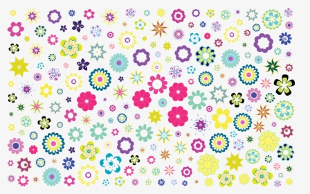 Pink,flower,area - Colorful Floral Background Patterns, HD Png Download, Transparent PNG