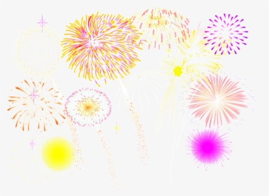Various Colors Of Fireworks New Year Png - Fireworks, Transparent Png, Transparent PNG