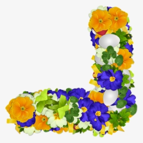 Flowers, Primroses, Png, Corner, Egg, Easter, Colors - Portable Network Graphics, Transparent Png, Transparent PNG