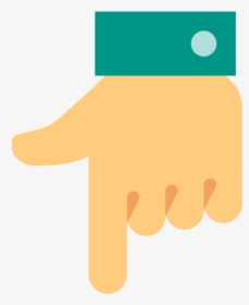 Hand Down Icon - Hand Point Down Png, Transparent Png, Transparent PNG