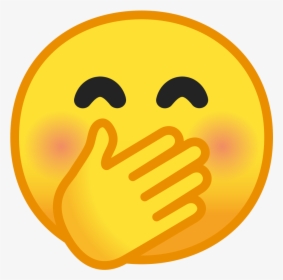 Face With Hand Over Mouth Icon - Face With Hand Over Mouth Emoji, HD Png Download, Transparent PNG