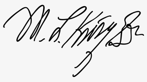 Martin Luther King Signature No Background, HD Png Download, Transparent PNG