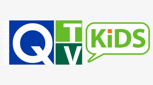 Q-tv Kids Logo With Delta College Name In White - Q Name, HD Png Download, Transparent PNG