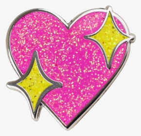 Sparkle Heart Emoji Png - Heart Emoji With Sparkles, Transparent Png, Transparent PNG