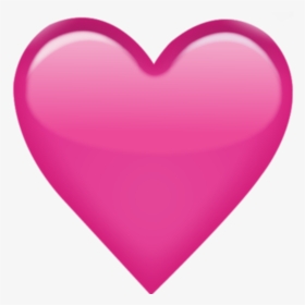 Pink Love Heart Emoji , Png Download - Iphone Pink Heart Emoji, Transparent Png, Transparent PNG
