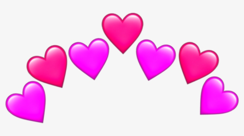 #pink Heart #pink #hearts #heart #emoji #emojis #sticker - Emoji Love Hearts, HD Png Download, Transparent PNG