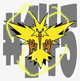 Zapdos Pokemon Pokemonaday Artists On Tumblr Fanart - Illustration, HD Png Download, Transparent PNG