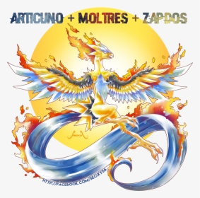 Articuno, Zapdos And Moltres Images Articuno Zapdos - Pokemon Legendary Birds Fusion, HD Png Download, Transparent PNG