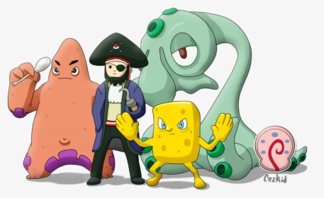 More Like Justice Leak By Patox - Spongebob Characters As Pokemon, HD Png Download, Transparent PNG