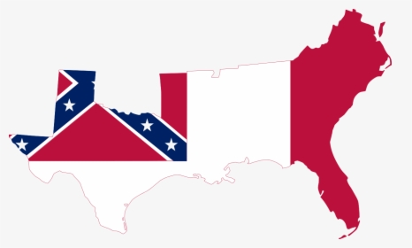 Confederate States Flag Map, HD Png Download, Transparent PNG