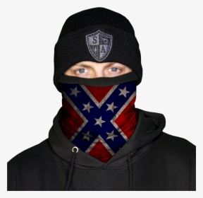Beanie Fleece Rebel Flag - Pack Face Shields Black, HD Png Download, Transparent PNG