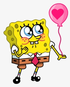 Image Result For Its My Birthday Spongebob Clip Art - Spongebob Squarepants In Love, HD Png Download, Transparent PNG