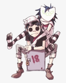 Gorillaz Drawing Side View - Gorillaz Noodle And 2d, HD Png Download, Transparent PNG