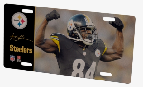 Pittsburgh Steelers Antonio Brown 1 Metal Photo - Logos And Uniforms Of The Pittsburgh Steelers, HD Png Download, Transparent PNG