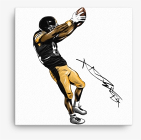 Antonio Brown Signature Art Canvas - Football Player, HD Png Download, Transparent PNG