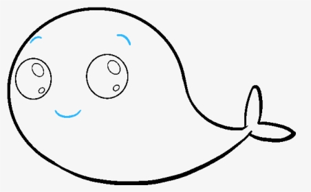 How To Draw Cute Narwhal - Seahorse Easy To Draw, HD Png Download, Transparent PNG