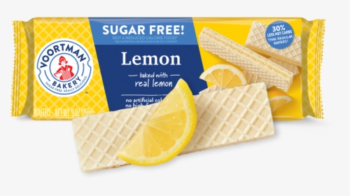 Sugar Free Lemon Wafers - Voortman Lemon Wafers, HD Png Download, Transparent PNG