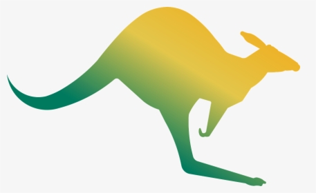 Yellow And Green Kangaroo, HD Png Download, Transparent PNG